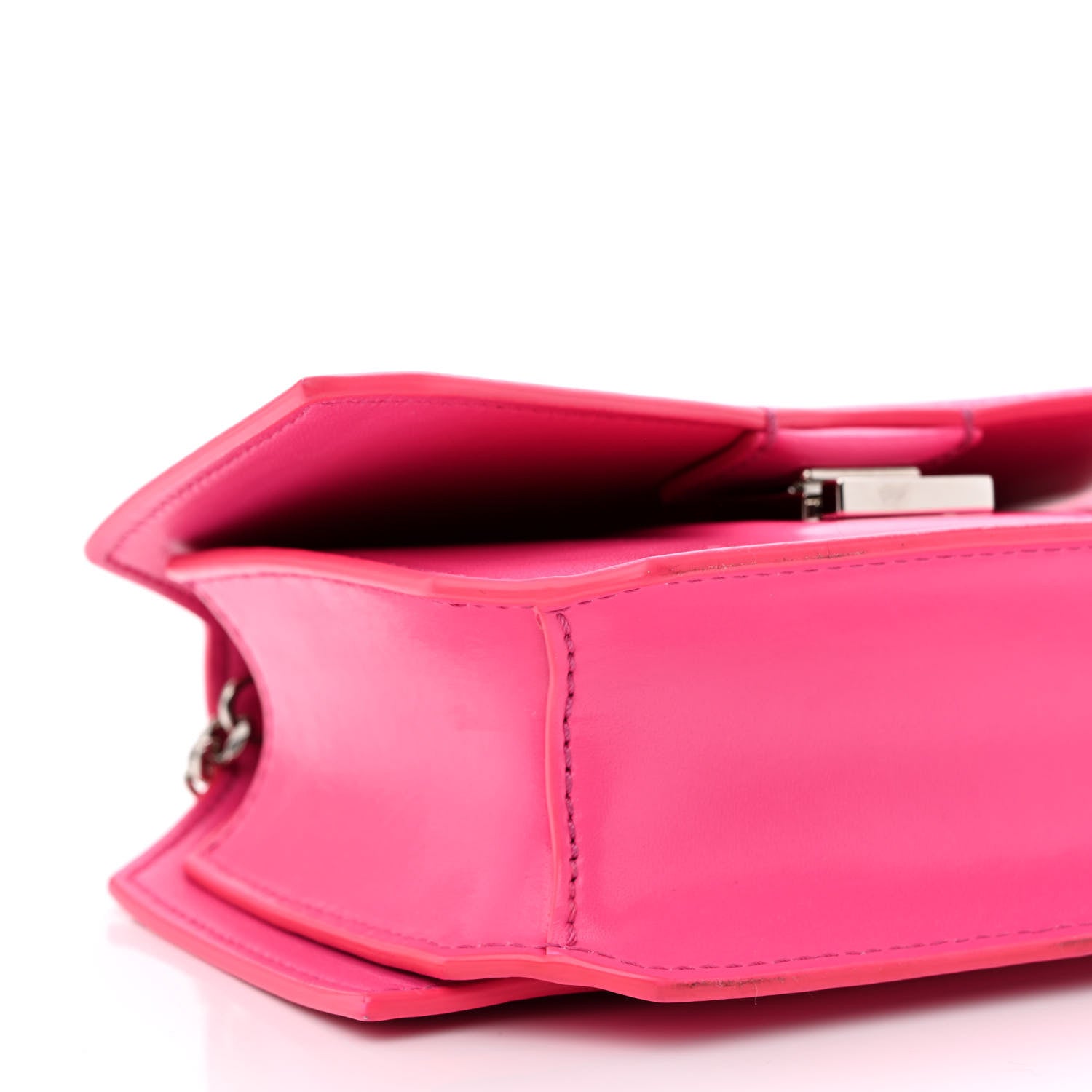 Givenchy Calfskin Bow Cut Chain Wallet Fuchsia 9 of 10