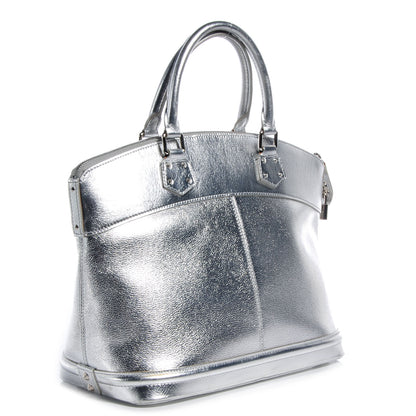 Louis Vuitton Suhali Lockit MM Silver 3 of 7