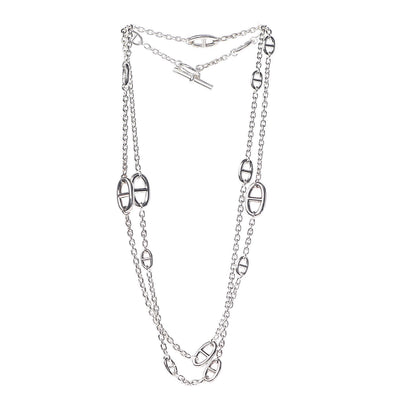 Hermes Sterling Silver Farandole Necklace 120 3 of 5