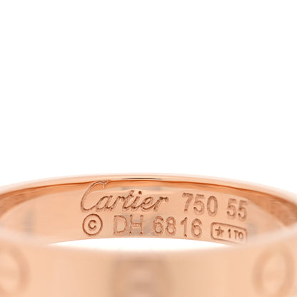 Cartier 18K Pink Gold 3.5mm LOVE Wedding Band Ring 55 7.25 4 of 4