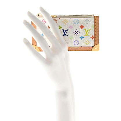 Louis Vuitton Monogram Multicolor Key Pouch White 2 of 11
