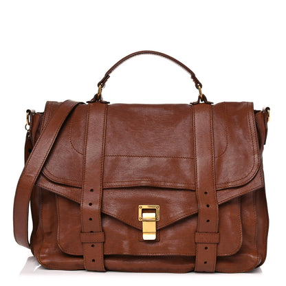 Proenza Schouler Lambskin Large PS1 Satchel Saddle 1 of 25