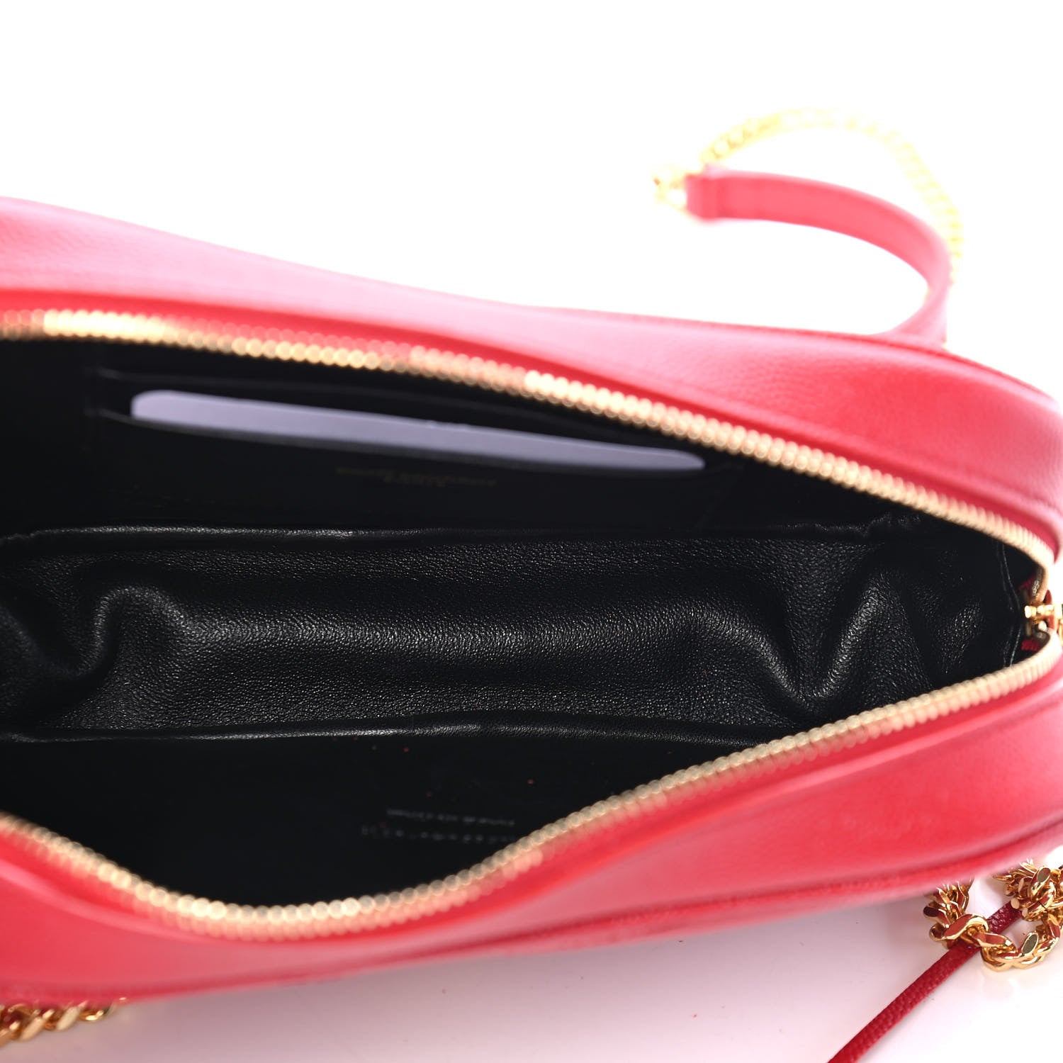 Saint Laurent Grain De Poudre Matelasse Monogram Mini Lou Camera Bag Eros Red 5 of 9