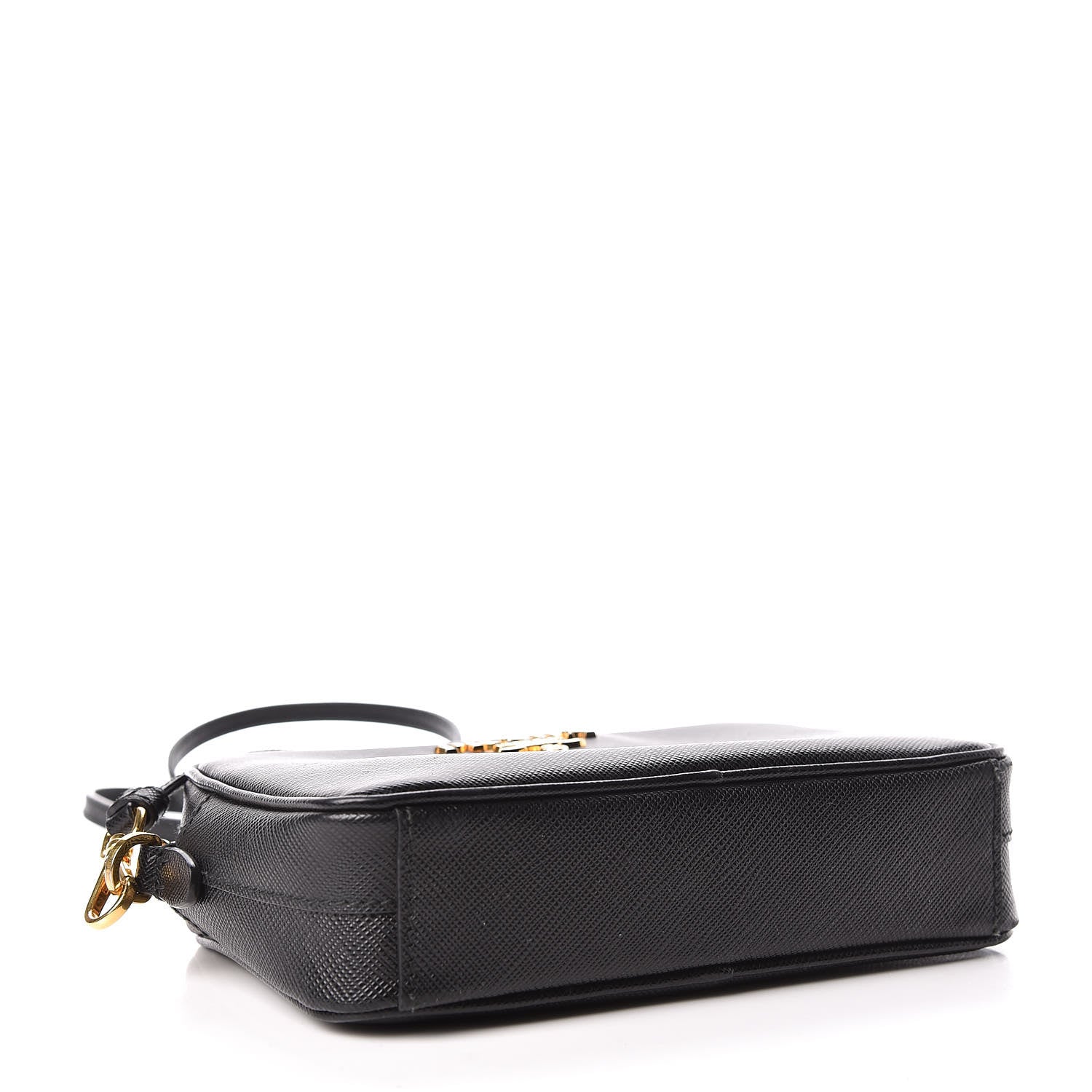 Prada Saffiano Lux Small Camera Crossbody Bag Black 4 of 11