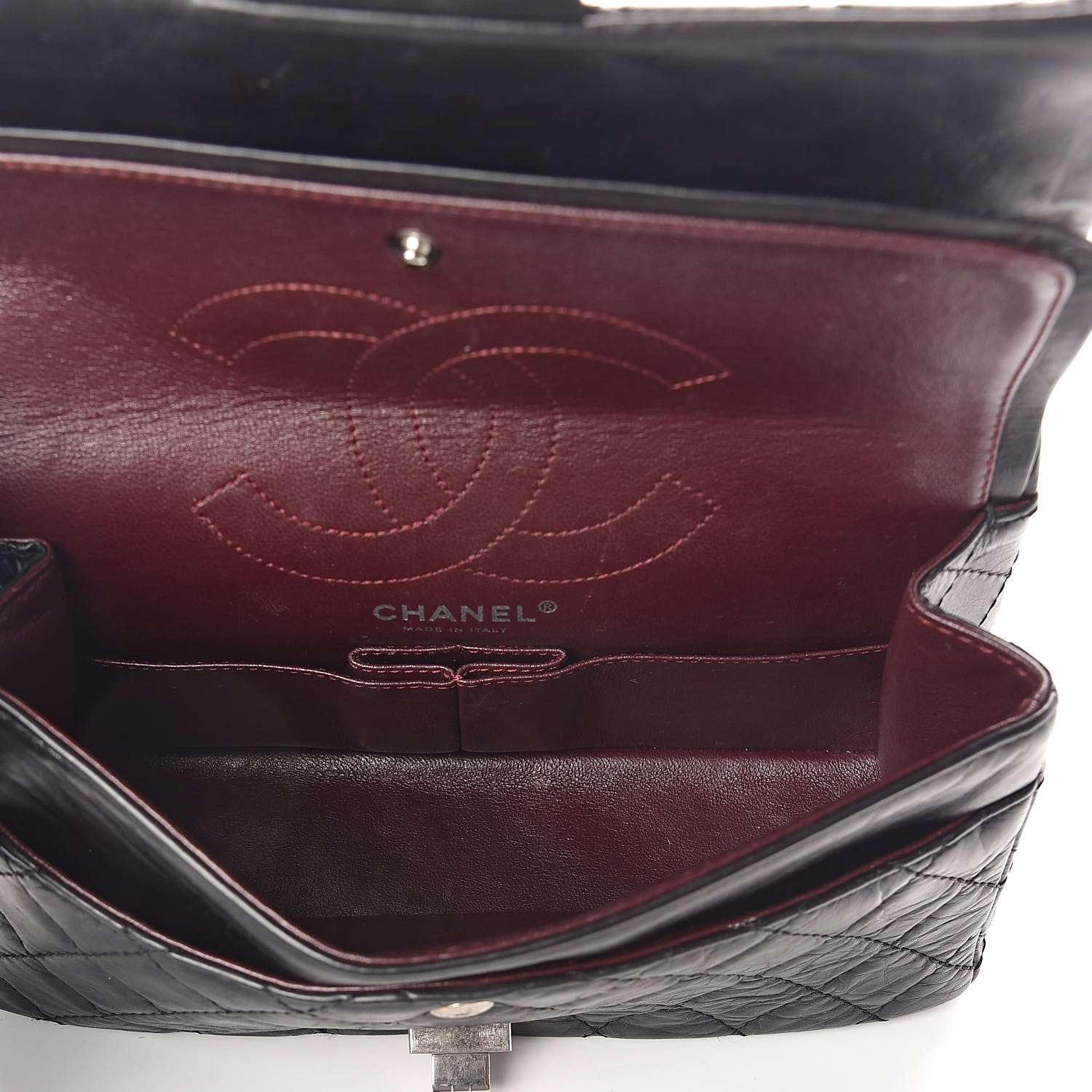 Chanel Aged Calfskin Quilted 2.55 Reissue 225 Flap Black 5 of 10