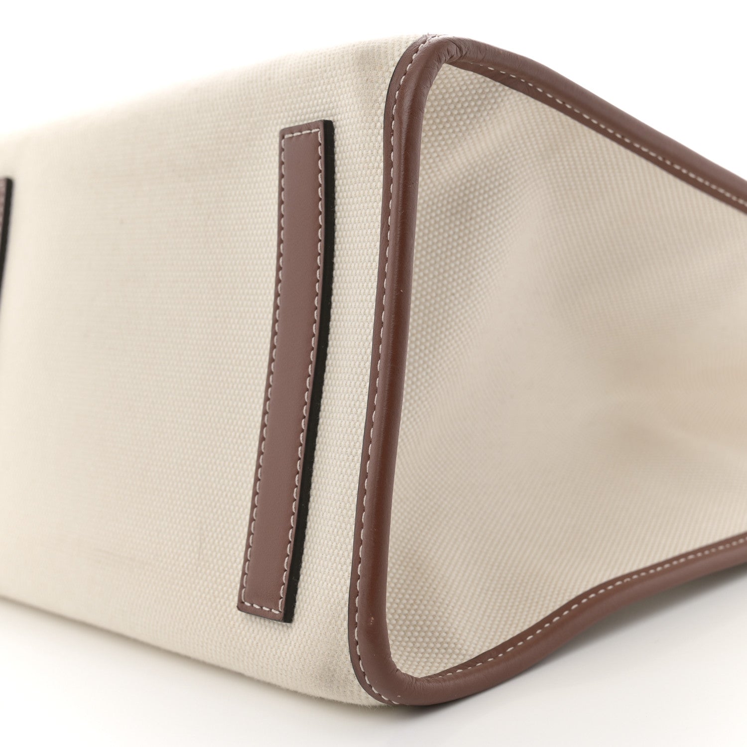 Burberry Canvas Smooth Calfskin Medium Two Tone Freya Tote Brown 10 of 12