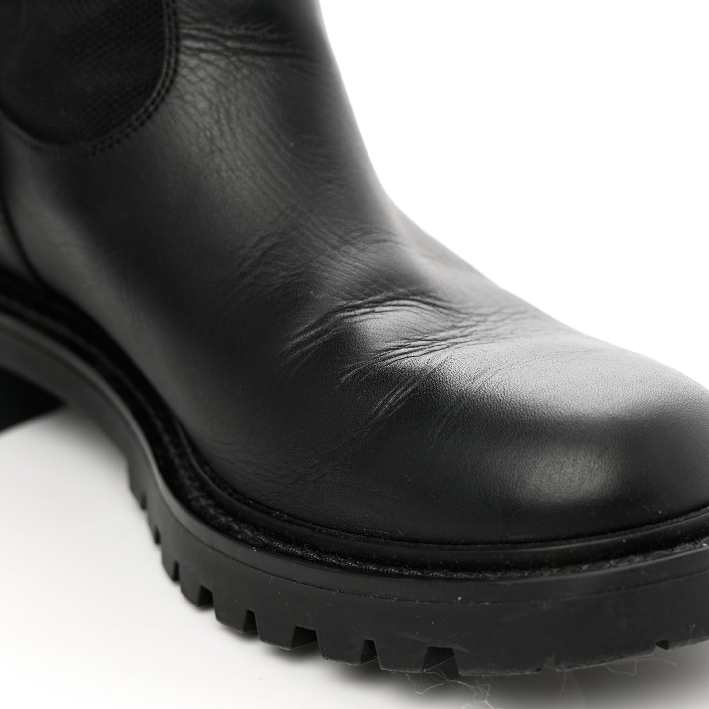 Technical Fabric Calfskin D-Major Boots 37 Black White