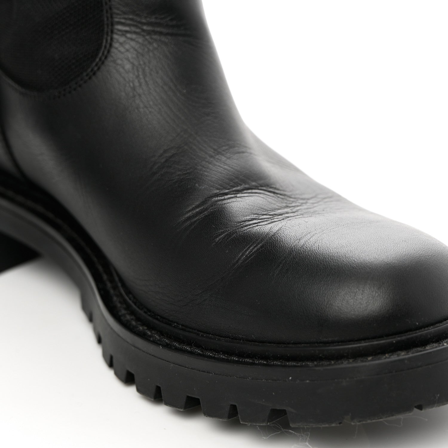 Christian Dior Technical Fabric Calfskin D-Major Boots 37 Black White 8 of 9