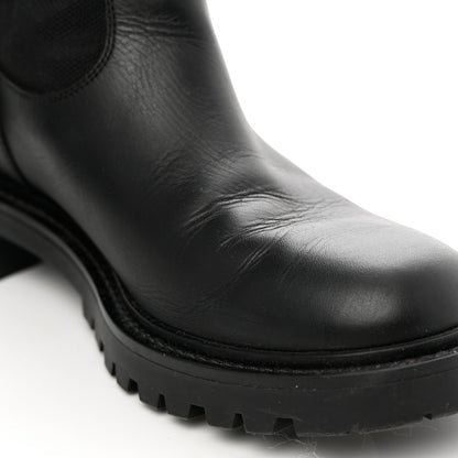 Christian Dior Technical Fabric Calfskin D-Major Boots 37 Black White 8 of 9