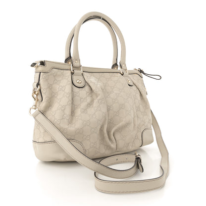 Gucci Guccissima Medium Sukey Tote White 3 of 16