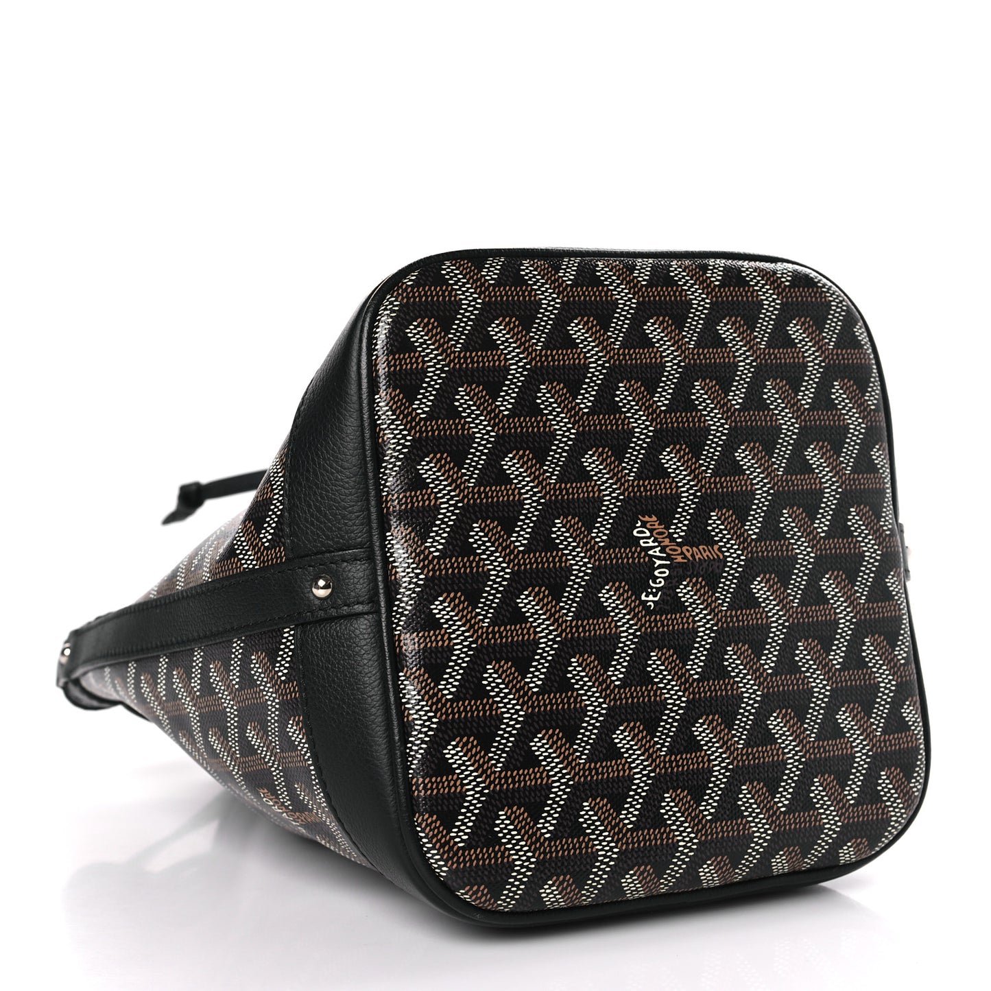 Goyardine Petit Flot Bucket Bag PM Black
