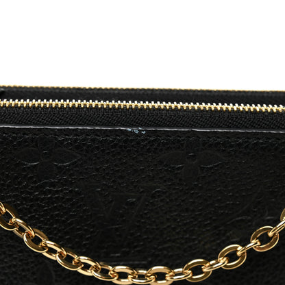 Louis Vuitton Empreinte Double Zip Pochette Black 12 of 13