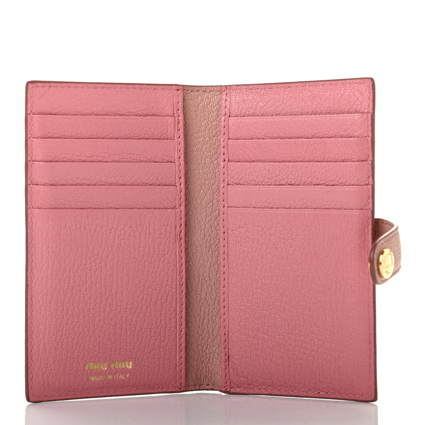 Goatskin Madras Vertical Wallet Orchidea