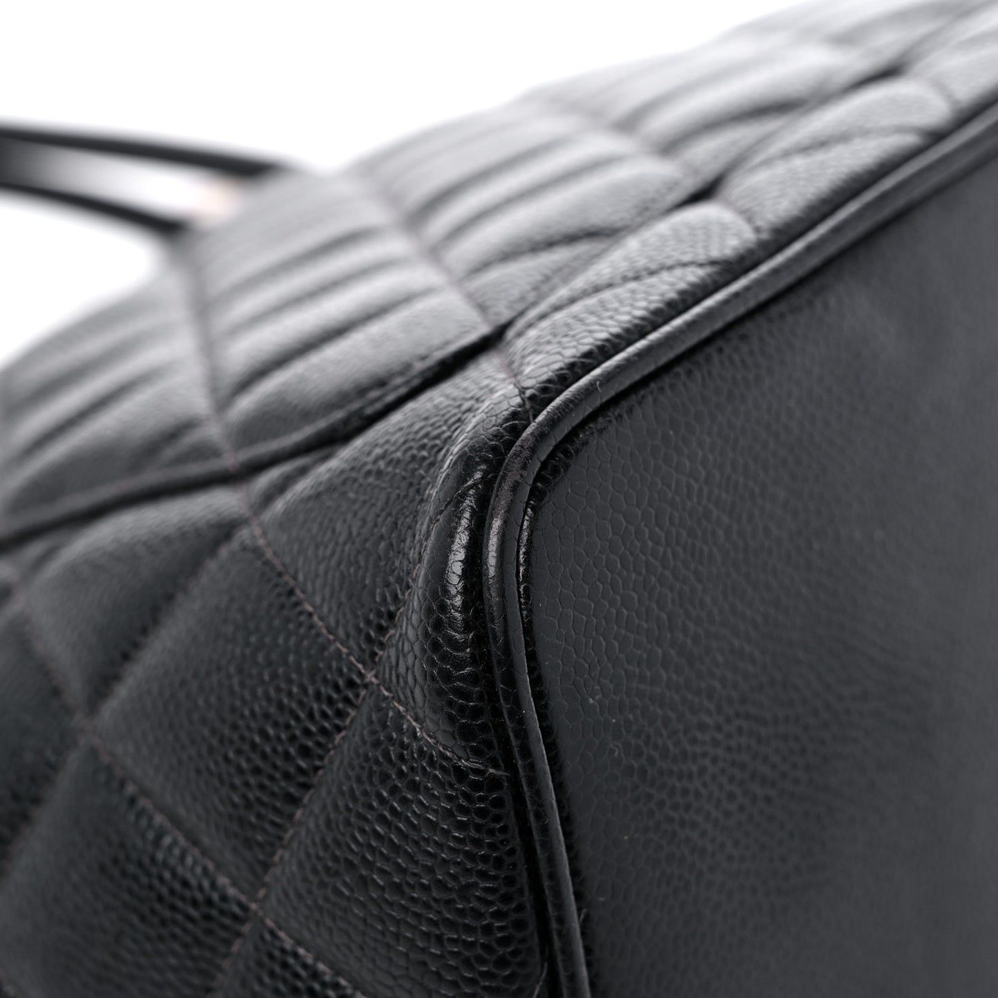 Caviar Quilted Medallion Tote Black