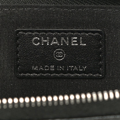 Chanel Caviar Camellia Embossed Key Holder Case Black 6 of 11