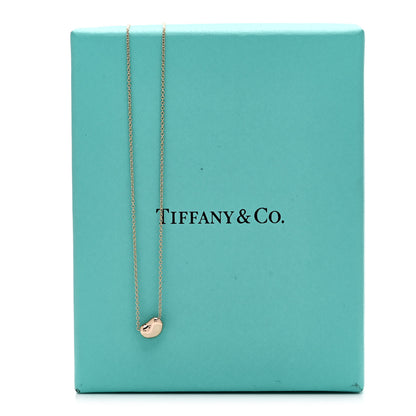 Tiffany 18K Rose Gold 6.5mm Elsa Peretti Bean Pendant Necklace 6 of 6