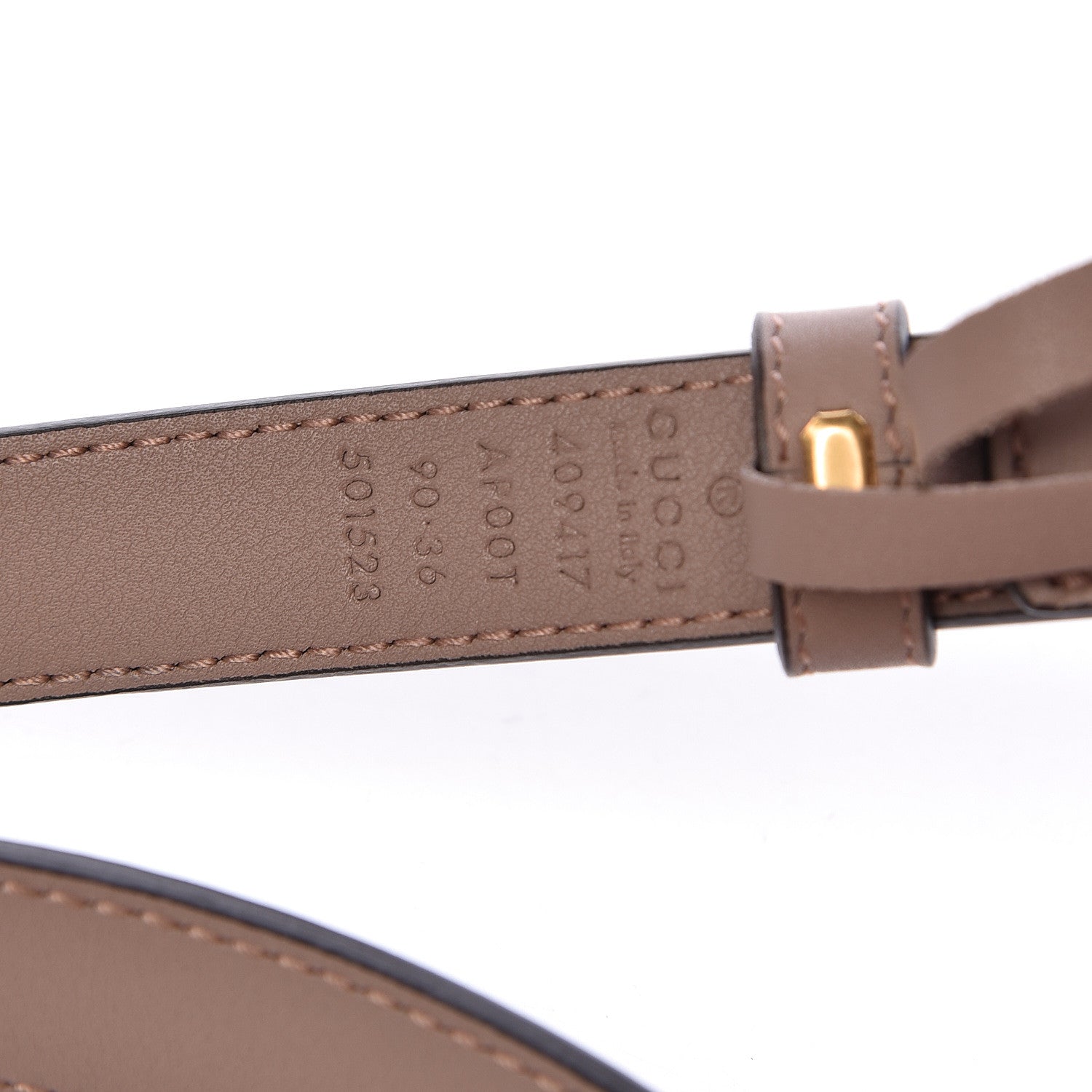 Gucci Calfskin Double G 20mm Belt 90 36 Porcelain Rose 4 of 6