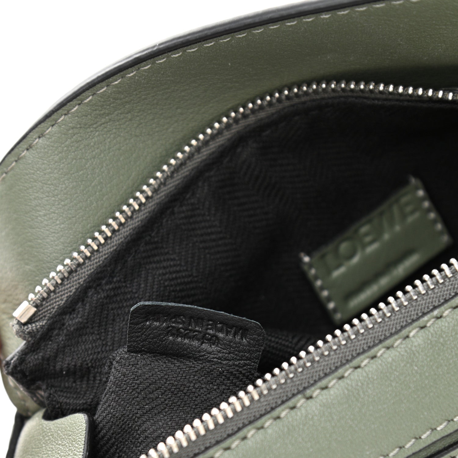 Loewe Calfskin Mini Puzzle Bumbag Dark Sage 7 of 12