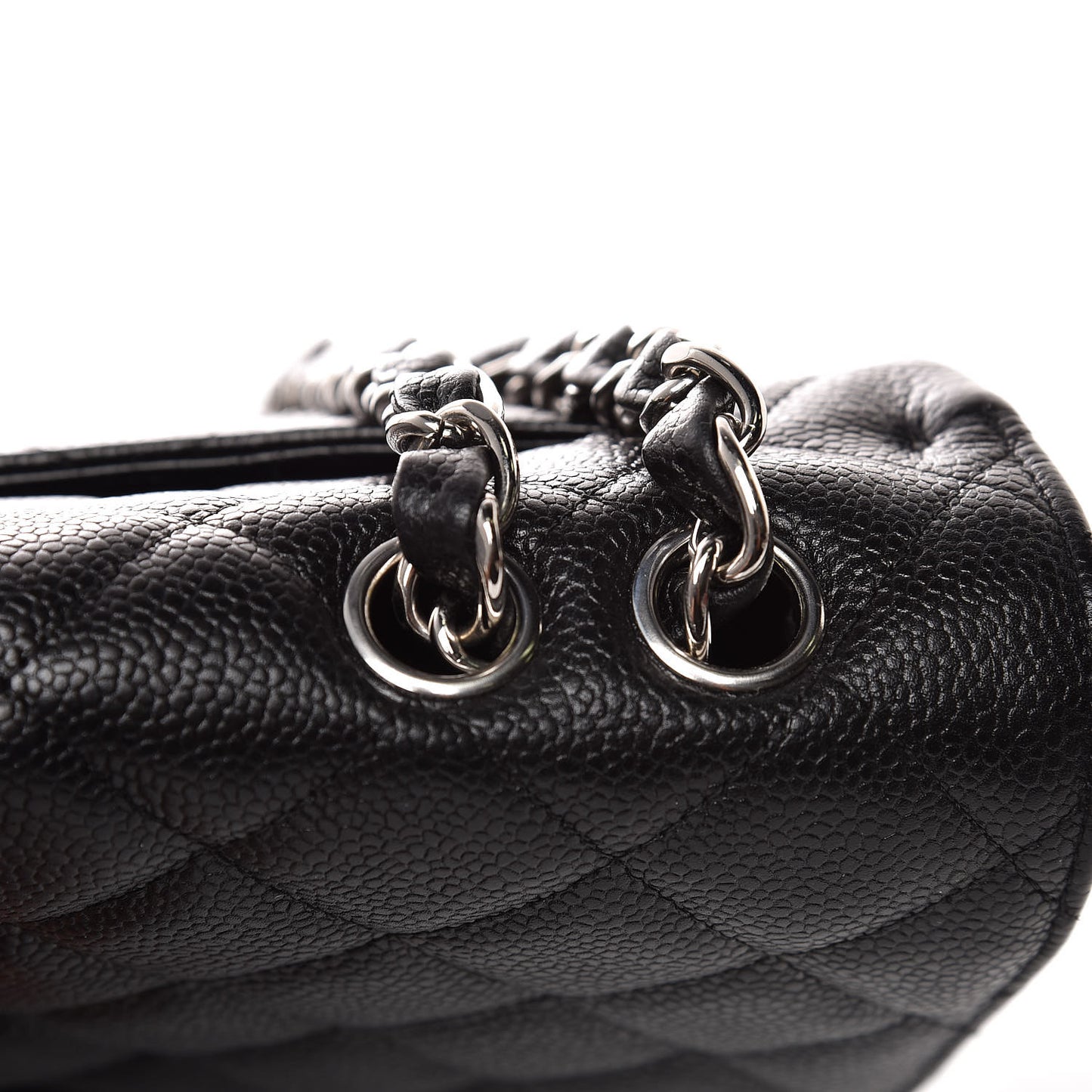Caviar Quilted Jumbo Single Flap Black