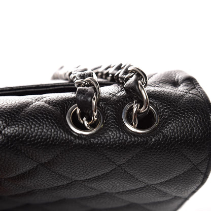 Chanel Caviar Quilted Jumbo Single Flap Black 9 of 10