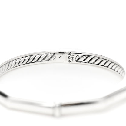 David Yurman Sterling Silver Stax Faceted Cable Bracelet 3 of 5