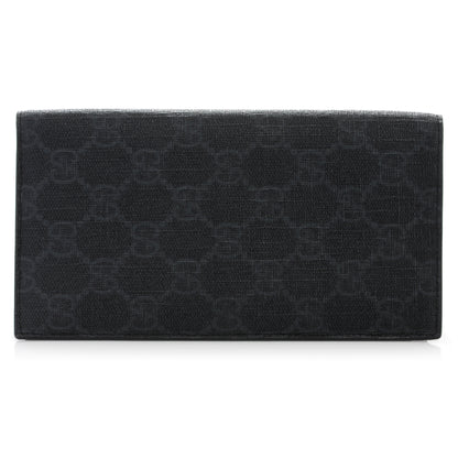 Gucci GG Plus Monogram Checkbook Cover Black 1 of 5