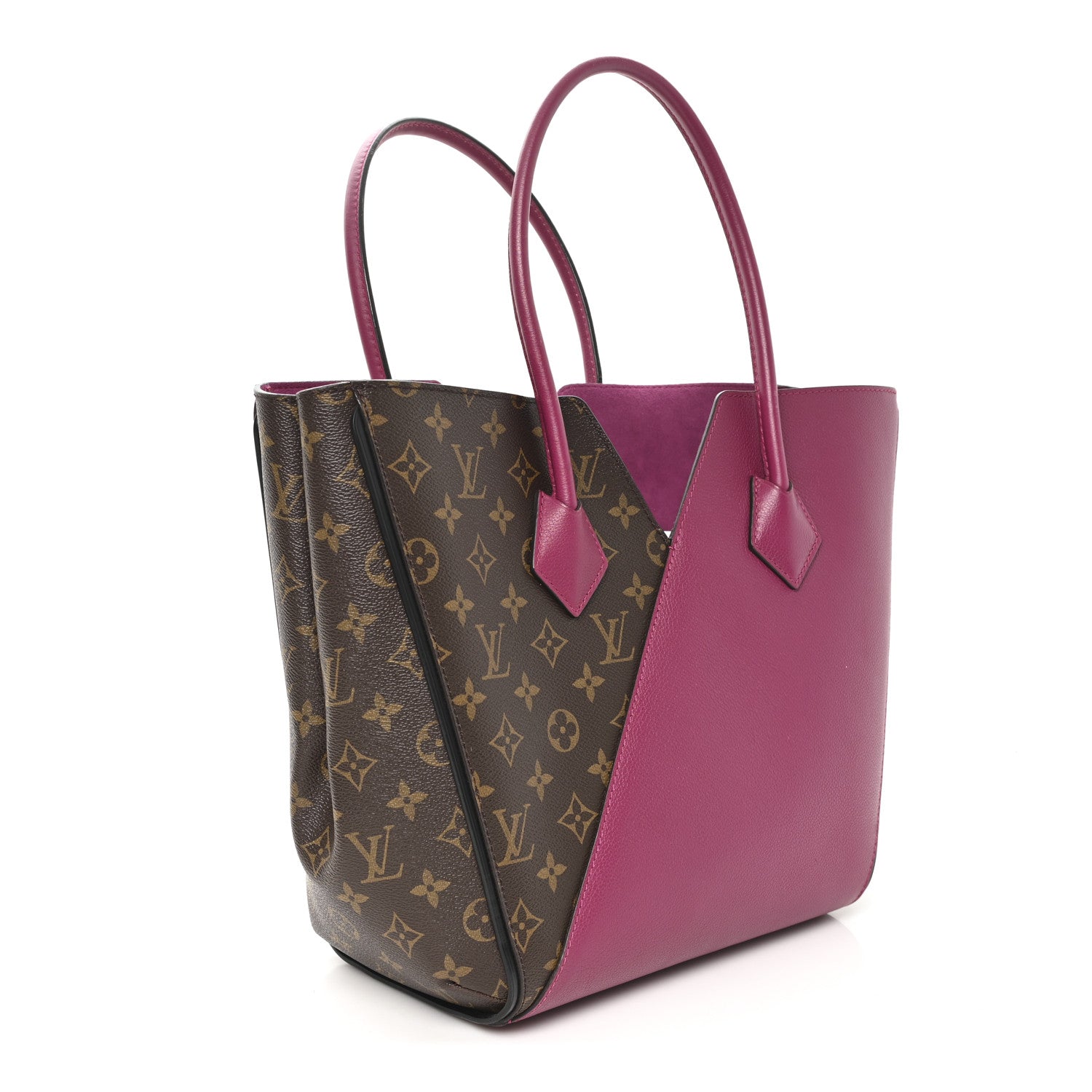 Louis Vuitton Calfskin Monogram Kimono Tote Grape 3 of 9