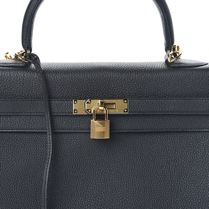 Hermes Togo Kelly Retourne 35 Black 33 of 33
