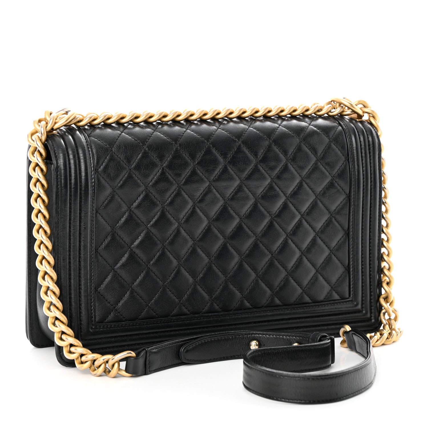 Chanel Lambskin Quilted New Medium Boy Flap Black 3 of 26