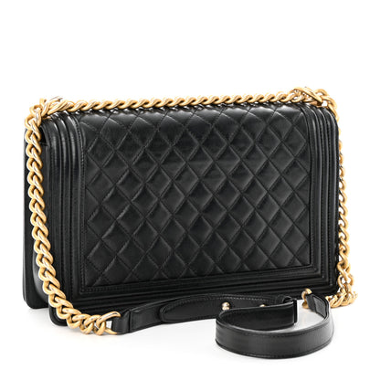 Chanel Lambskin Quilted New Medium Boy Flap Black 3 of 26