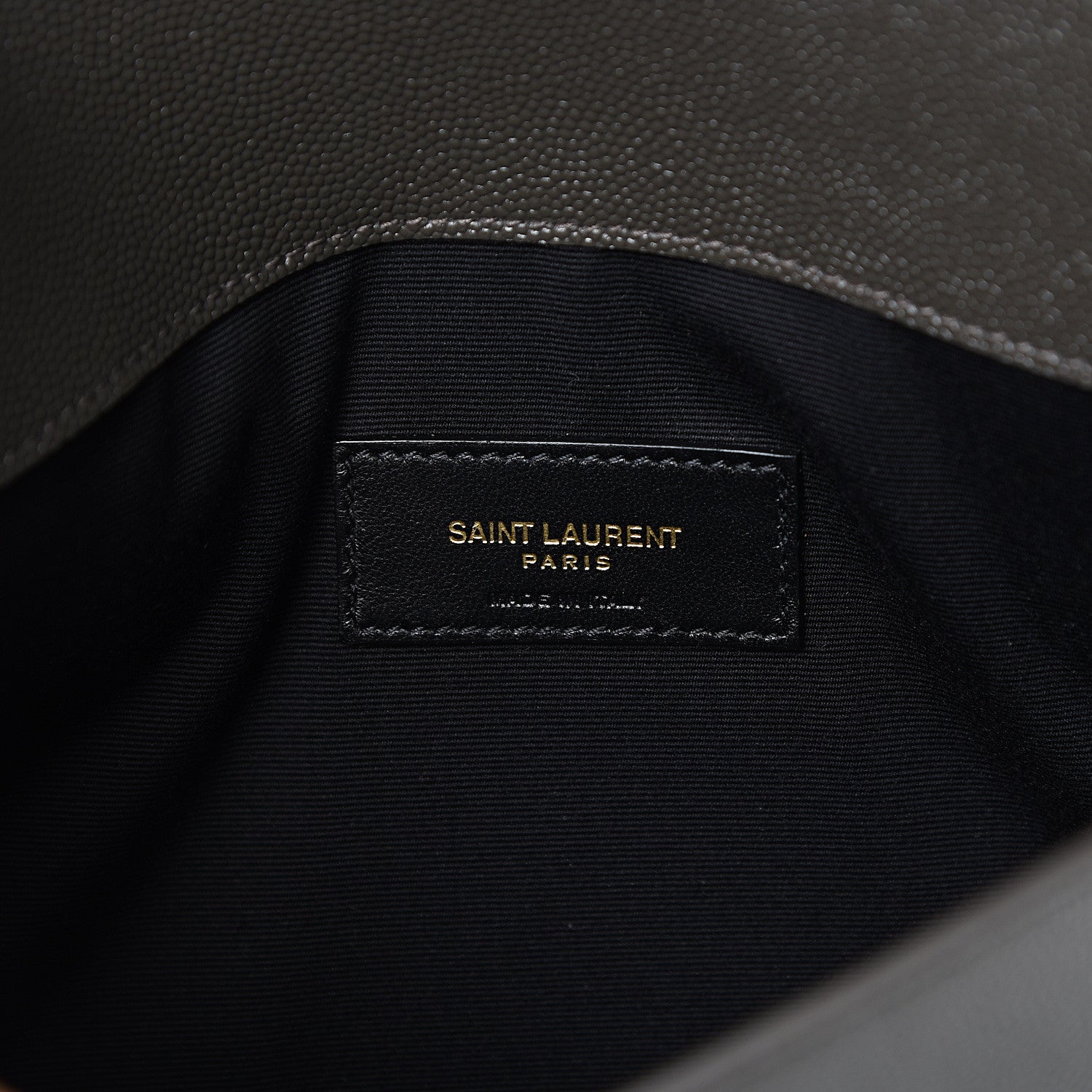 Saint Laurent Grain De Poudre Uptown Pouch Pebble 5 of 7