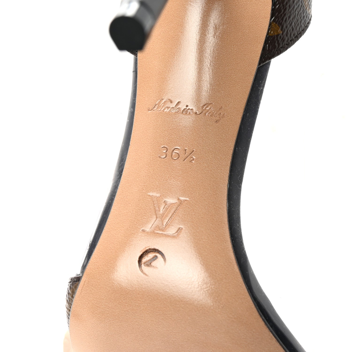 Louis Vuitton Monogram PVC Call Back Pumps 36.5 Black 7 of 8