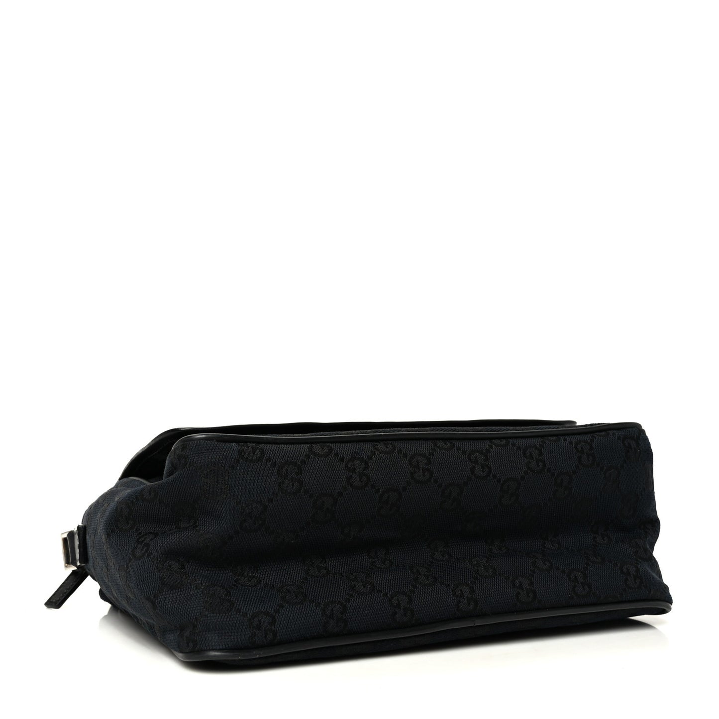 Monogram Flap Pocket Messenger Bag Black