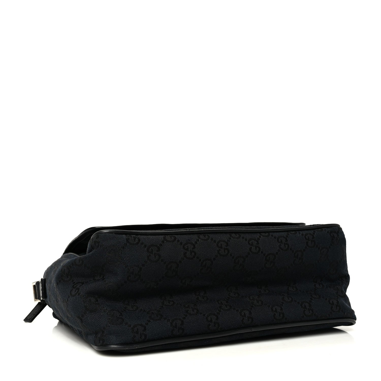 Gucci Monogram Flap Pocket Messenger Bag Black 4 of 9