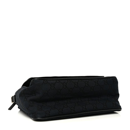 Gucci Monogram Flap Pocket Messenger Bag Black 4 of 9