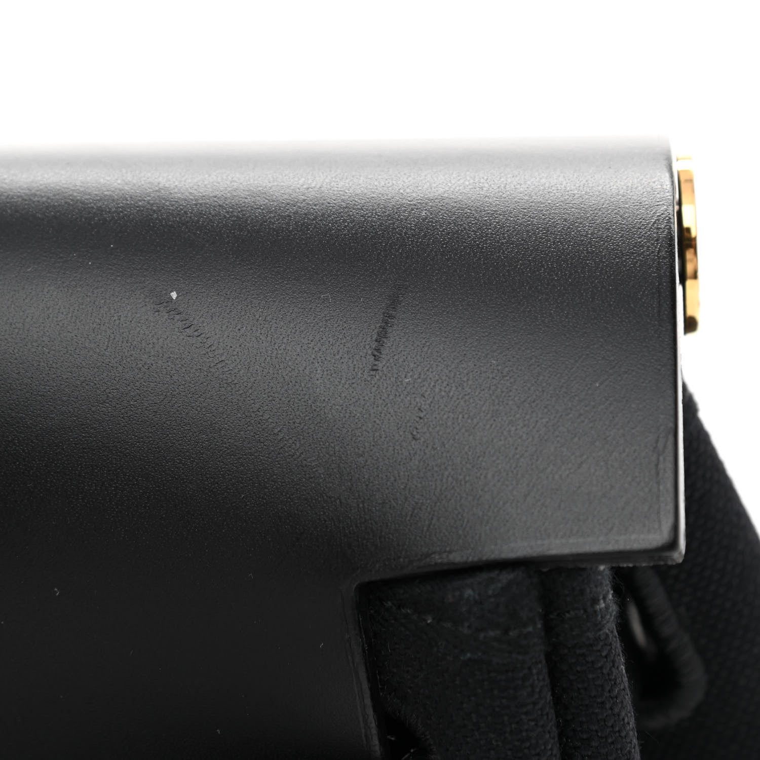 Hermes Toile Vache Calfskin Herbag 39 MM Black 14 of 15