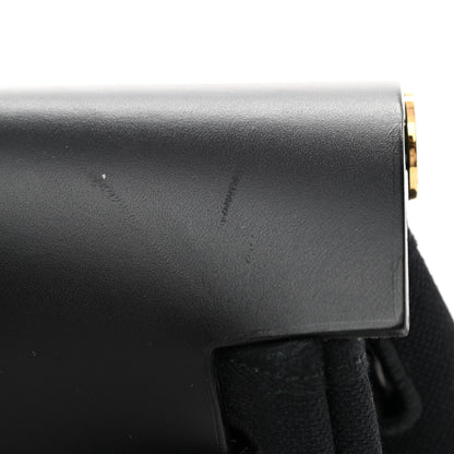 Hermes Toile Vache Calfskin Herbag 39 MM Black 14 of 15