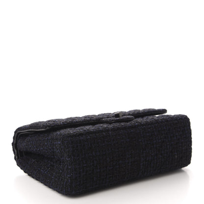 Chanel Metallic Tweed Quilted 2.55 Reissue 226 Flap Navy Blue 4 of 11