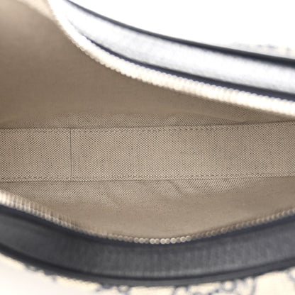 Gucci GG Supreme Monogram Textured Calfskin Web Large Attache Shoulder Bag Beige Blue 5 of 10