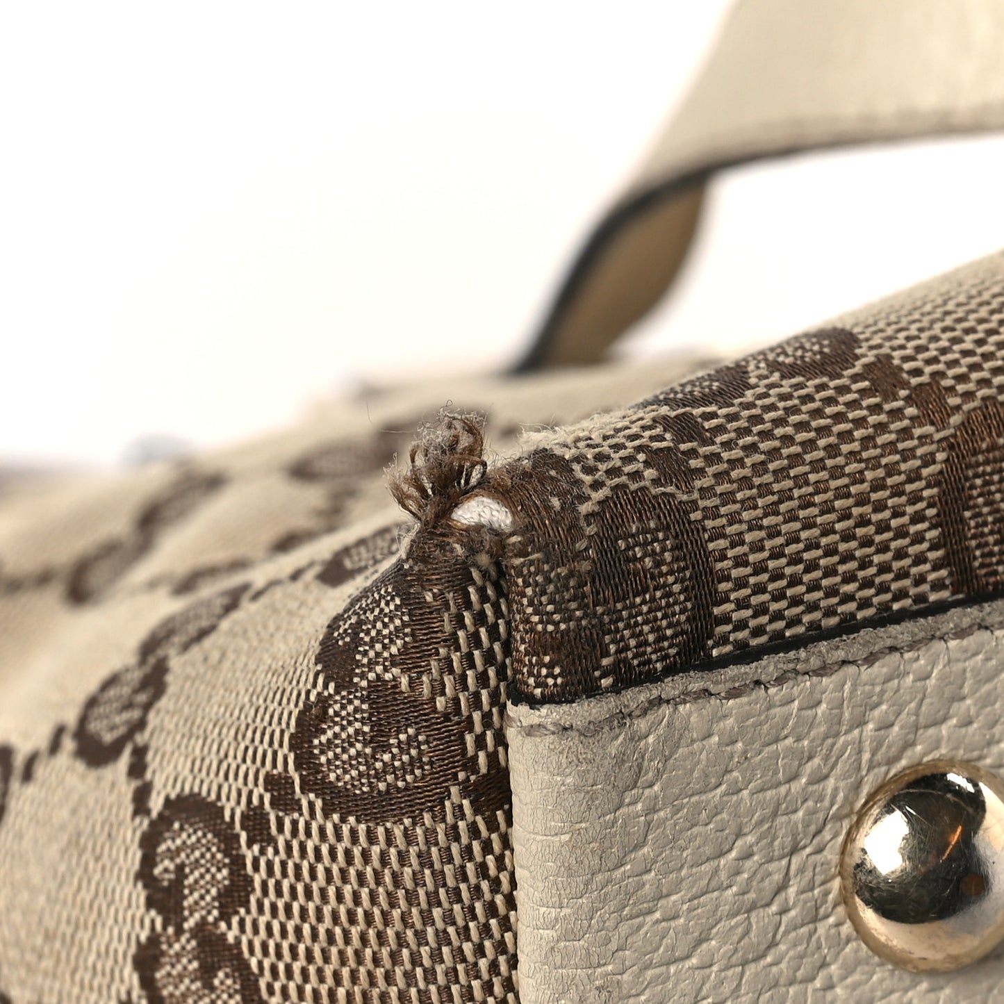 Monogram Medium Abbey Tote Off White