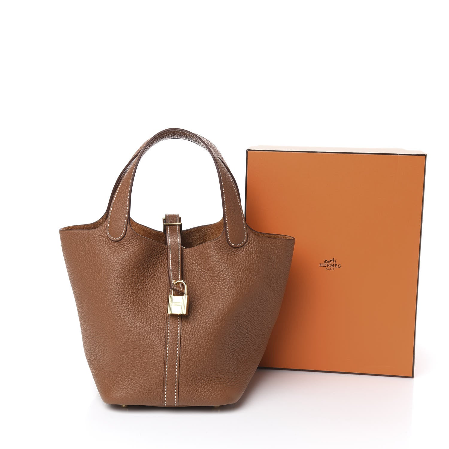 Hermes Taurillon Clemence Picotin Lock 18 PM Gold 11 of 11