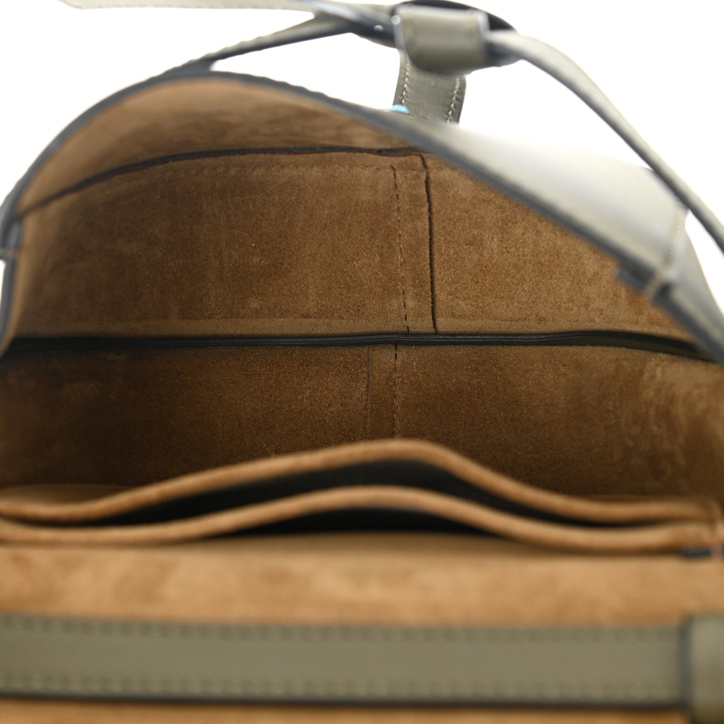 Calfskin Jacquard Mini Gate Dual Bag Autumn Green