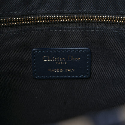 Christian Dior Oblique Calfskin Medium Book Tote With Strap Blue Multicolor 6 of 10