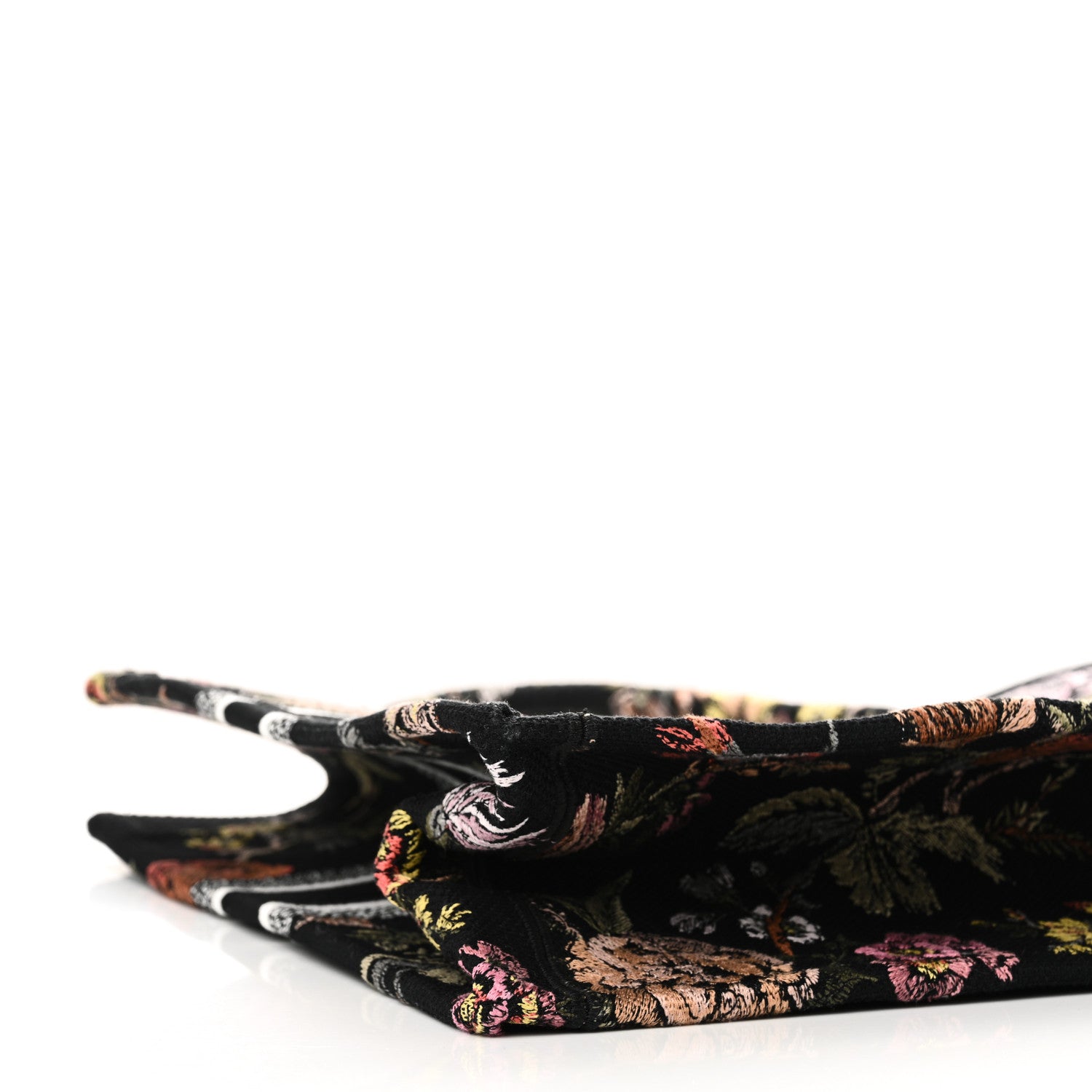 Christian Dior Canvas Jardin Botanique Embroidered Large Book Tote Black Multicolor 9 of 10