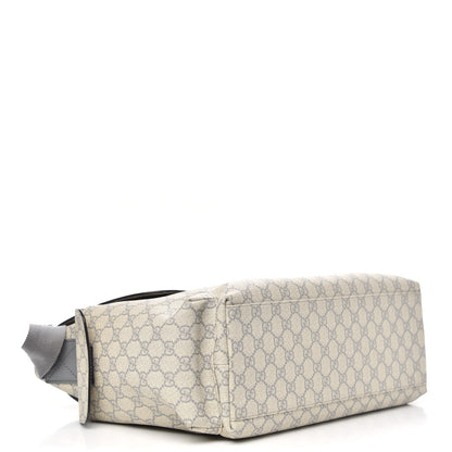 Gucci GG Plus Monogram Messenger Diaper Bag Ecru Grigio 4 of 11
