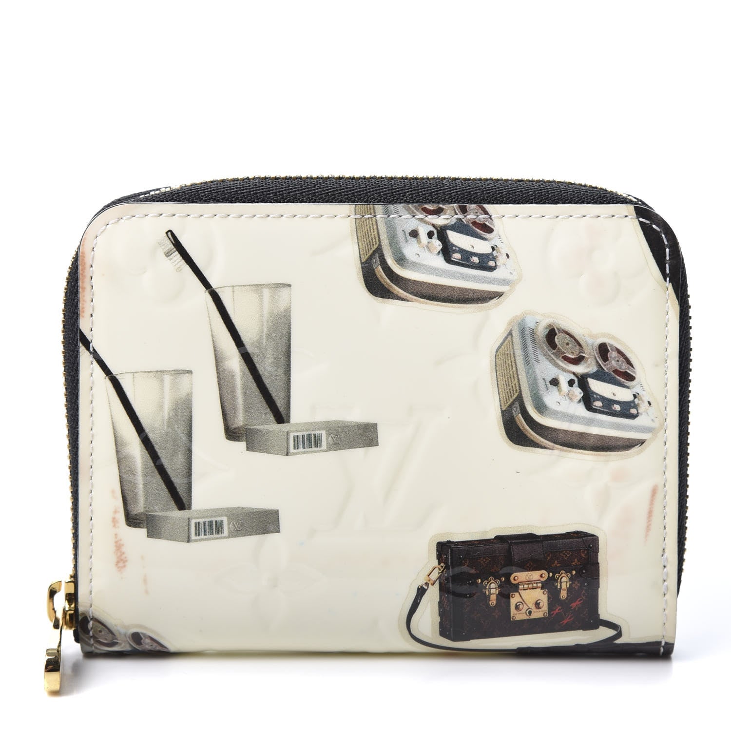 Louis Vuitton Vernis Stickers Zippy Coin Purse Wallet 1 of 7