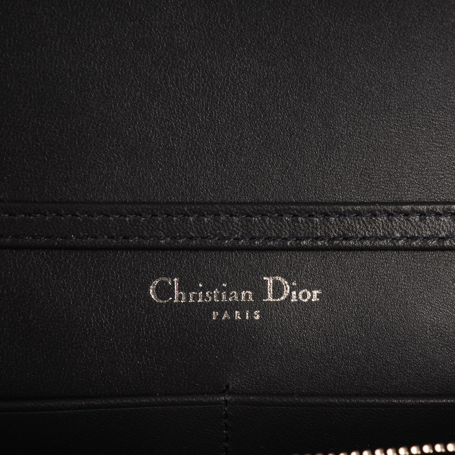 Christian Dior Patent Micro-Cannage Diorama Wallet on Chain Pouch White 5 of 8