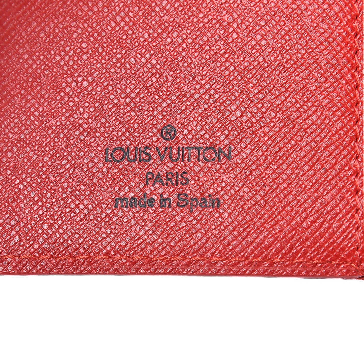Epi Small Ring Agenda Cover Castillan Red