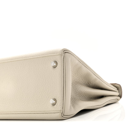 Hermes Togo Matte Alligator Kelly Retourne Touch 28 Beton 10 of 11