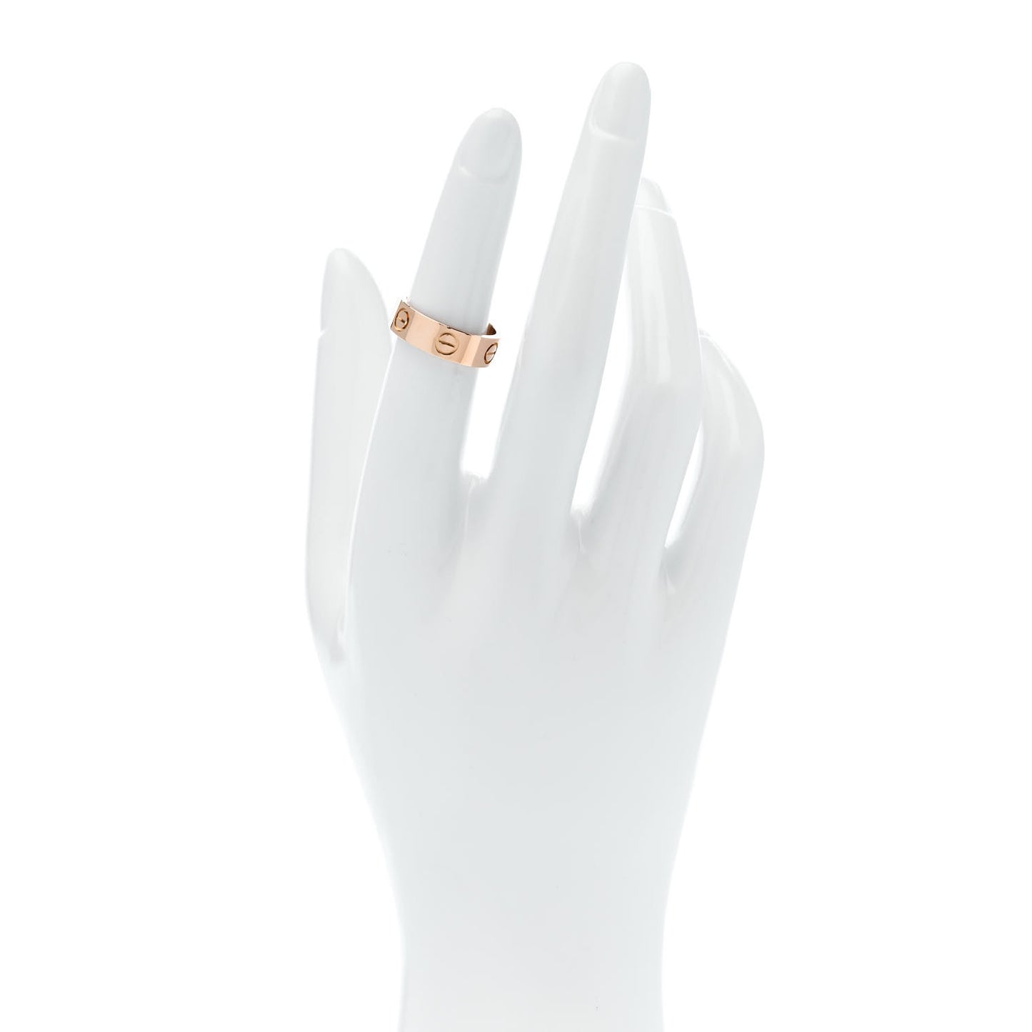 18K Pink Gold 5.5mm LOVE Ring 50 5.25